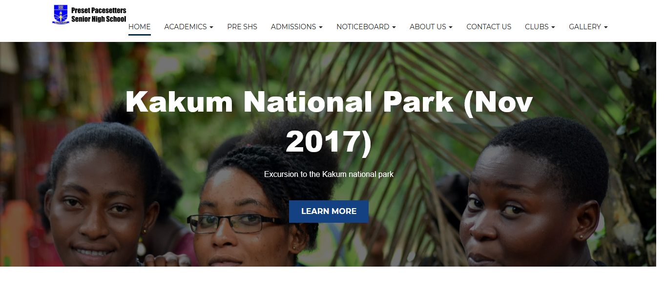 Preset Pacesetters SHS Launches an Amazing Website